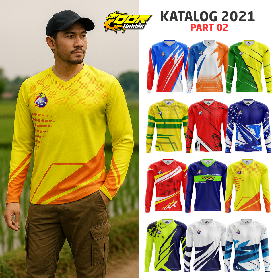QDR HOBIES Jersey Merpati Custom JM 09-16 Full Print Katalog 2021 part 02 Dry-Fit Polyester