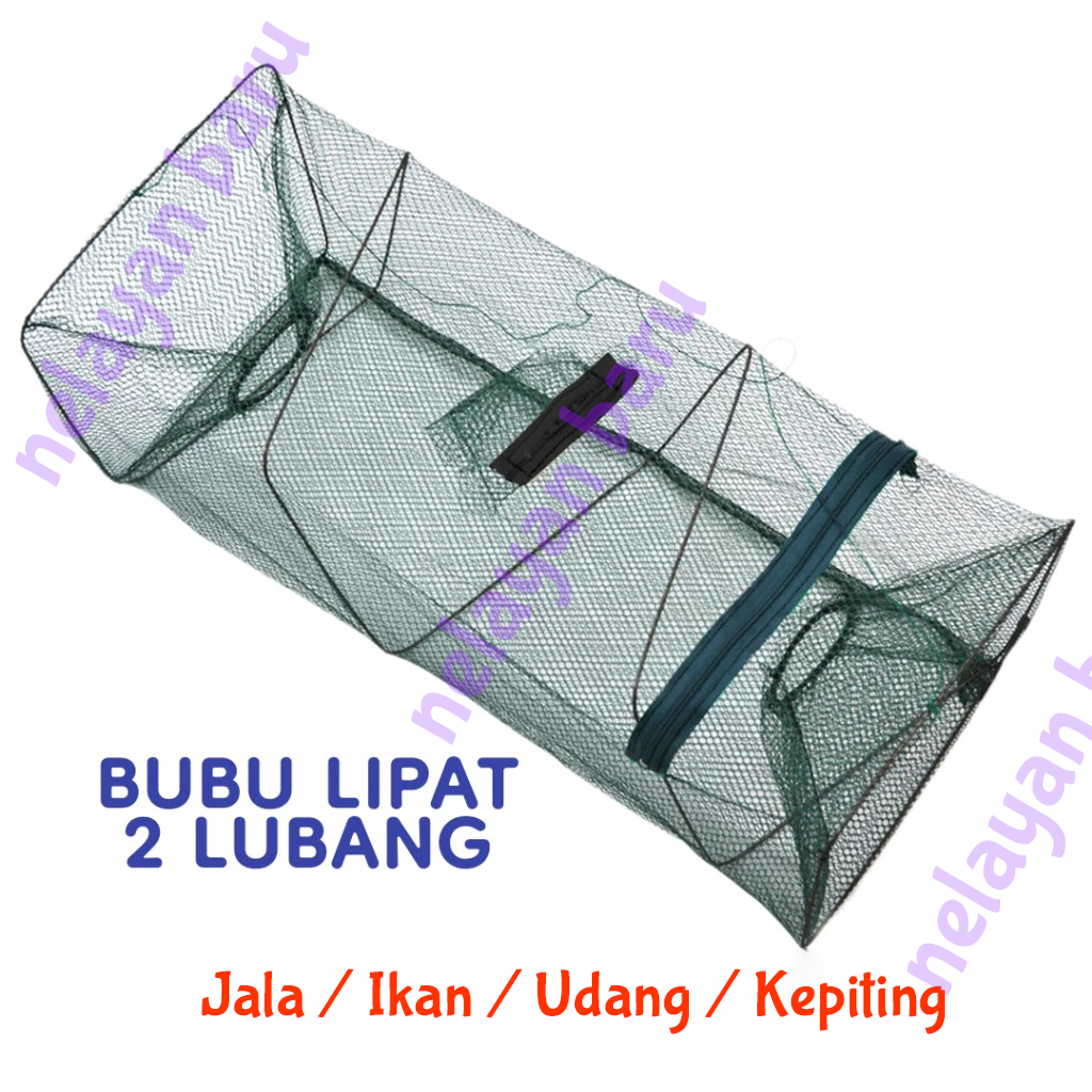 Perangkap Bubu Payung 2 Lubang Alat Jaring Pancing Jala Ikan Udang Kepiting