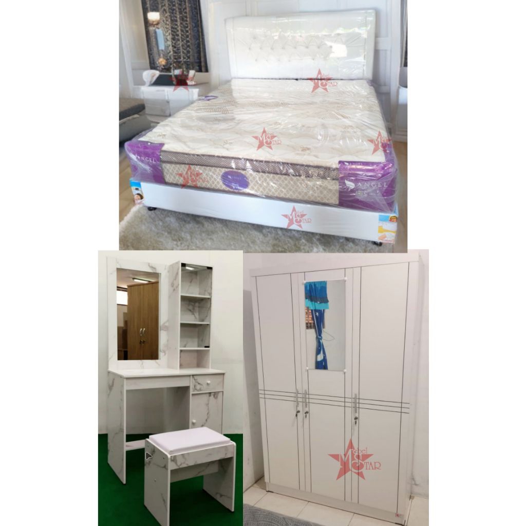 Paket Hantaran Springbed Angel Mosq + Lemari 3Pintu  - Star Meubel