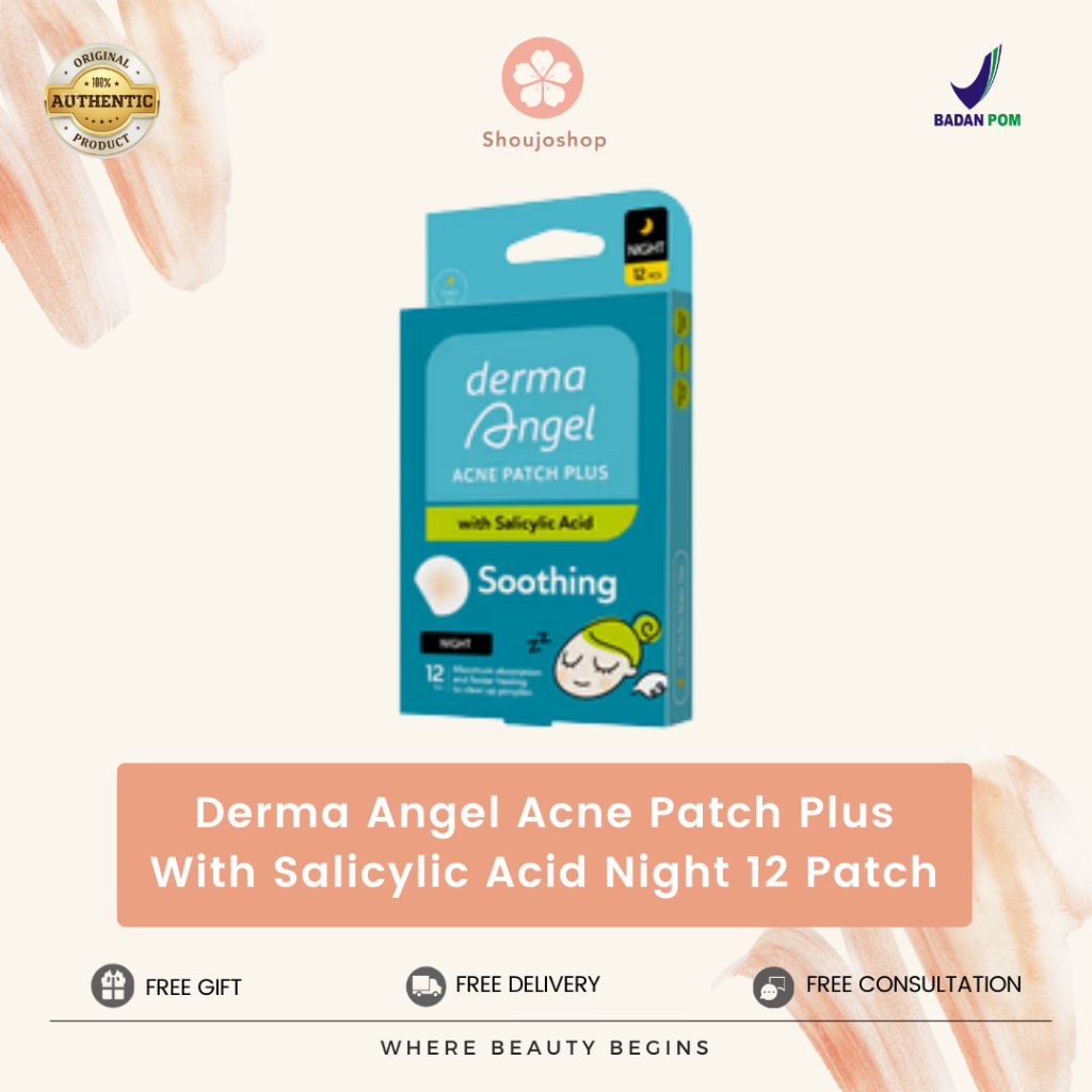 Derma Angel Acne Patch Plus With Salicylic Acid Night 12 Patch