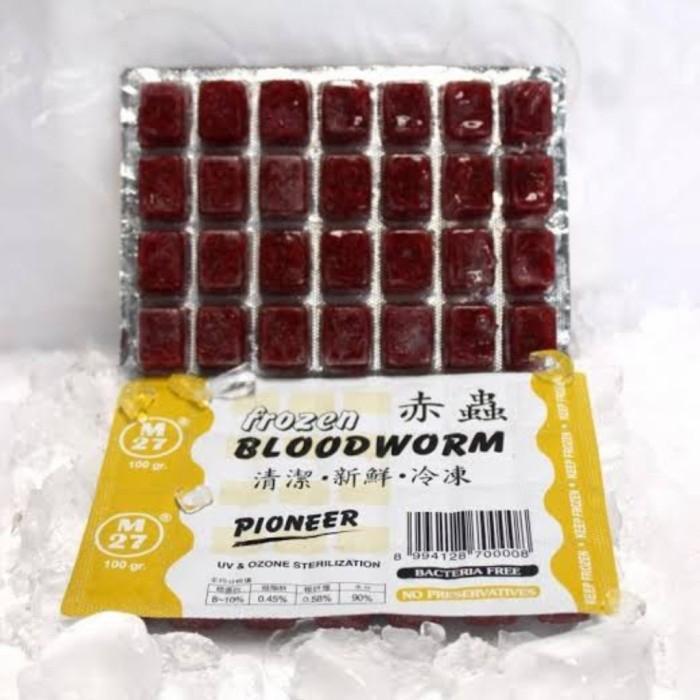 BLUEFINERY Cacing Beku Pioneer Frozen Bloodworm Pakan ikan Makanan - Not Specified