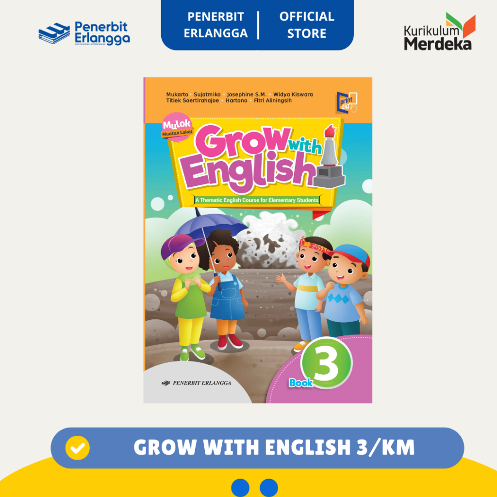 [Erlangga Official] Grow with English Kelas 3 - Kurikulum Merdeka