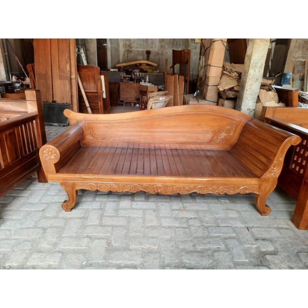 bale bale- kursi panjang- bale bale kayu jati