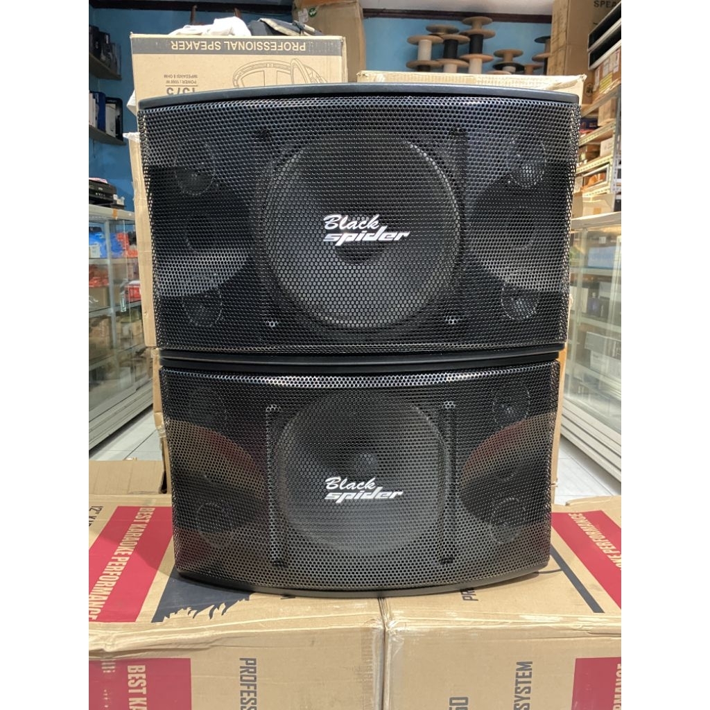 [ Sepasang 2 Box ] SPEAKER PASIF BLACK SPIDER KMX550 ORIGINAL 12in 12 INCH Black Spider KMX 550 Spea