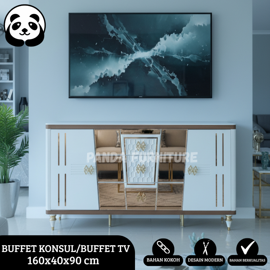 BUFFET KONSUL IMPORT / BUFFET TV IMPORT / BUFFET MULTIFUNGSI / MEJA BUFFET MEWAH BERKUALITAS