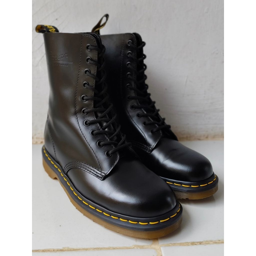 dr martens 1490 black smooth size 41 original docmart