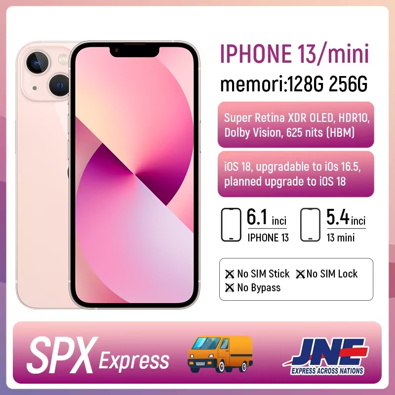 iPHONE 13 128GB /256GB Second BEKAS ORIGINAL 100% Seken Apple | MULUS i iPhone 13Mini NORMAL FULLSET