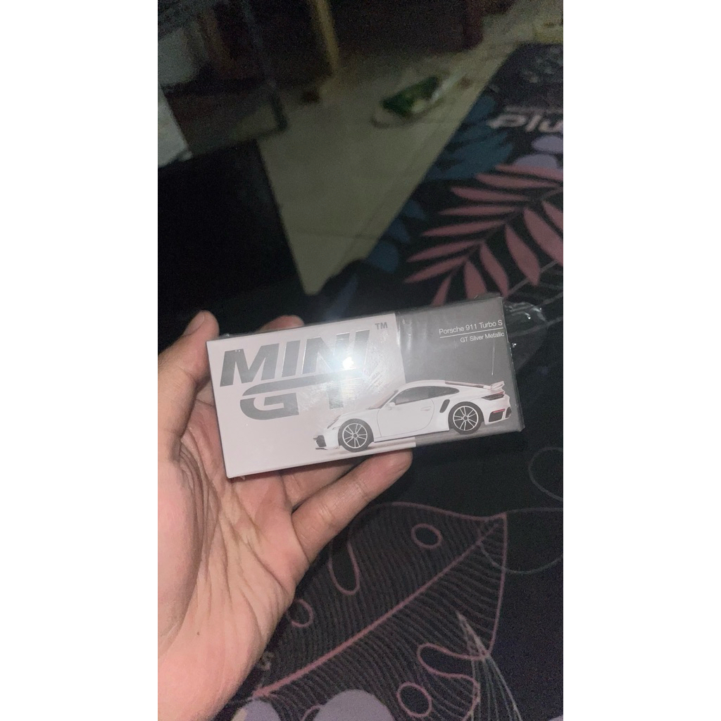 mini gt porsche 911 turbo s silver