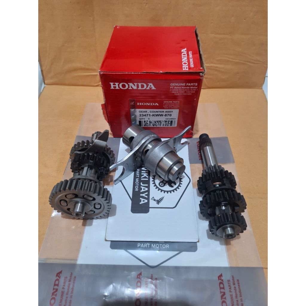 Gear Gigi rasio mesin+Garpu capit udang KWB Honda Blade 110/Revo abs 110/Absoulut Revo/Blade new 110