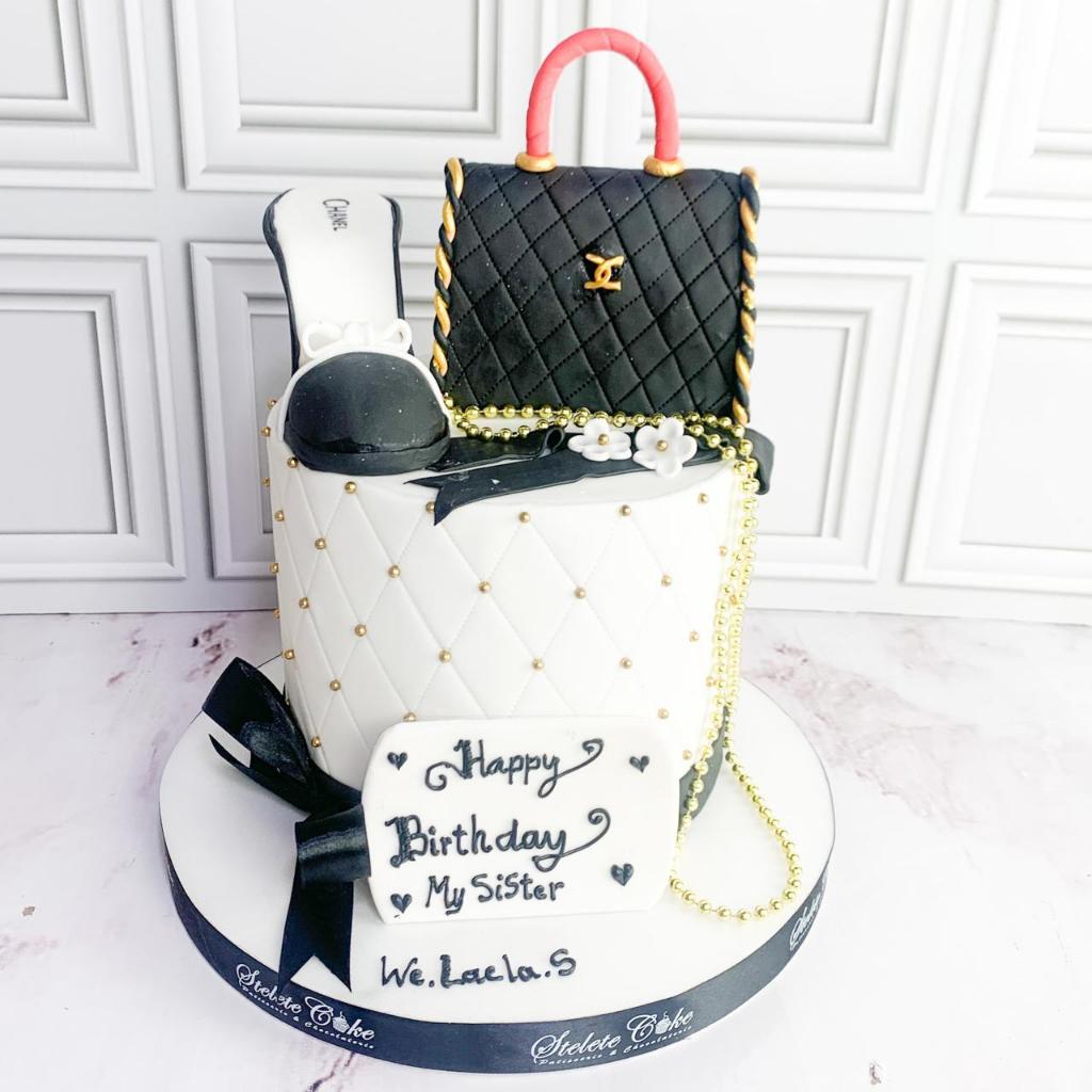 Kue Ulang tahun/Birthday Cake/Kue Ultah tema Tas dan Sepatu/Kue Birthday Jakarta/tas sepatu cake