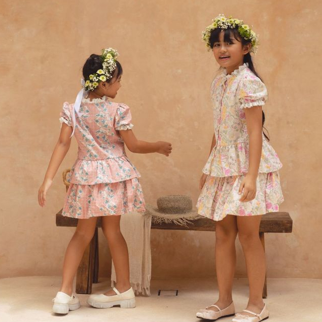 Giggles - Arum Batik Top dan Arum Batik Skort ( Atasan dan Skort Anak Motif Batik )