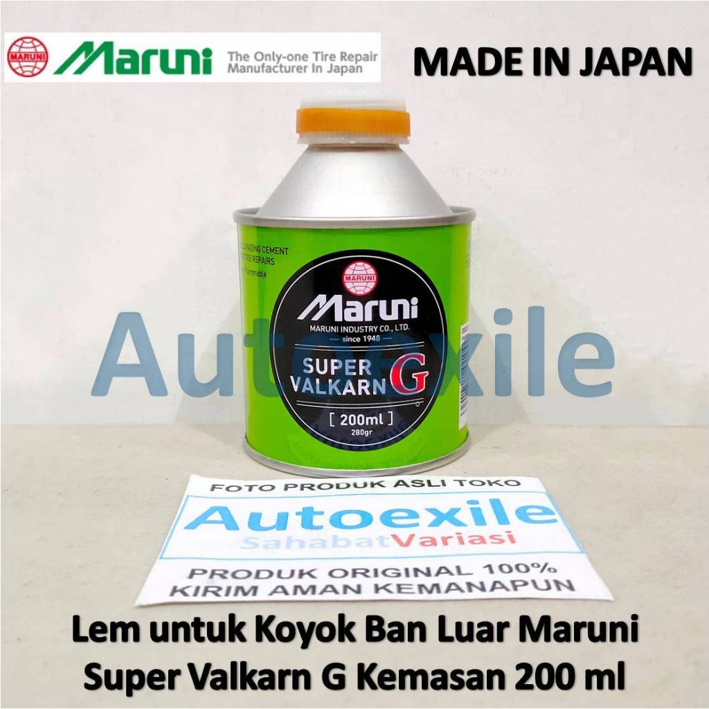 Maruni Super Valkarn G Kaleng 200 ml Lem Tambal Ban Luar Tanpa Masak Tip Top Tempel Koyok