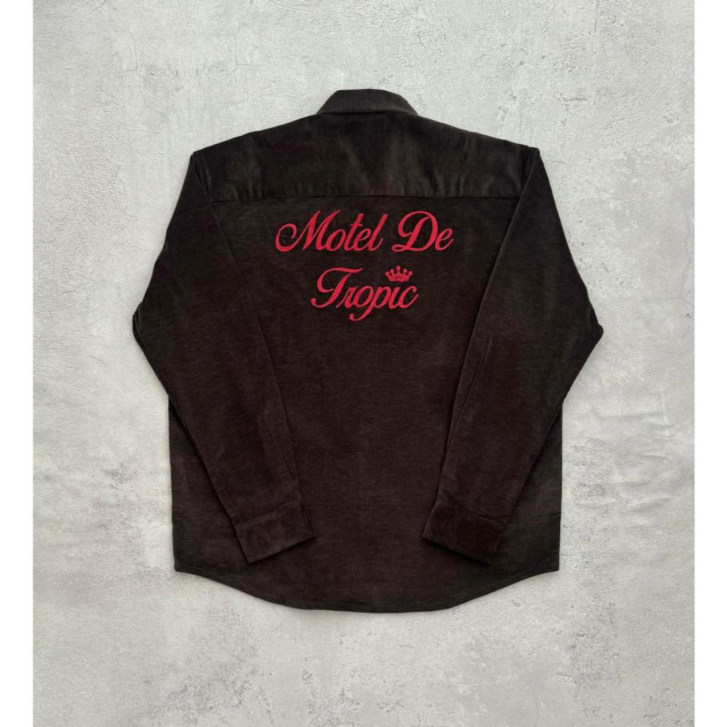 Motel De Tropic Corduroy Dark Brown Ls