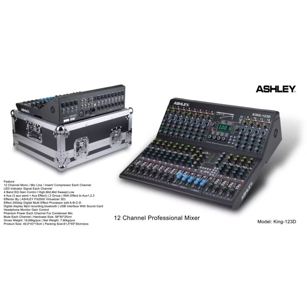 MIXER ASHLEY KING 123D + HARDCASE / 12 CHANEL