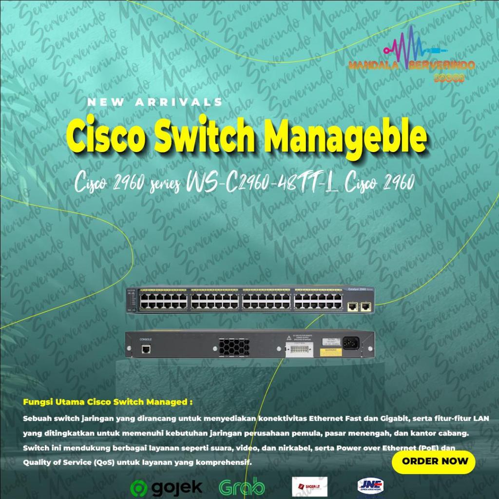 Cisco 2960 series 48Port WS-C2960-48TT-L Cisco 2960 Switch manageble
