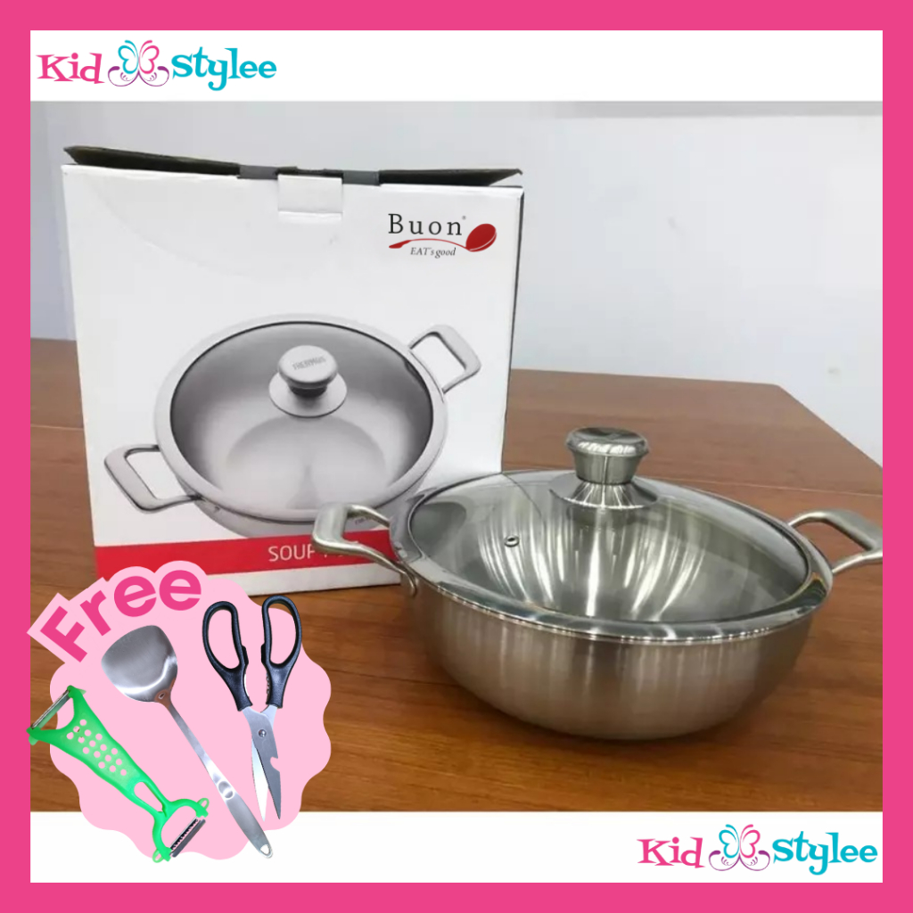 Buon Panci Sup Panci Soup Soup Pot Stainless Steel 316 - 28 cm