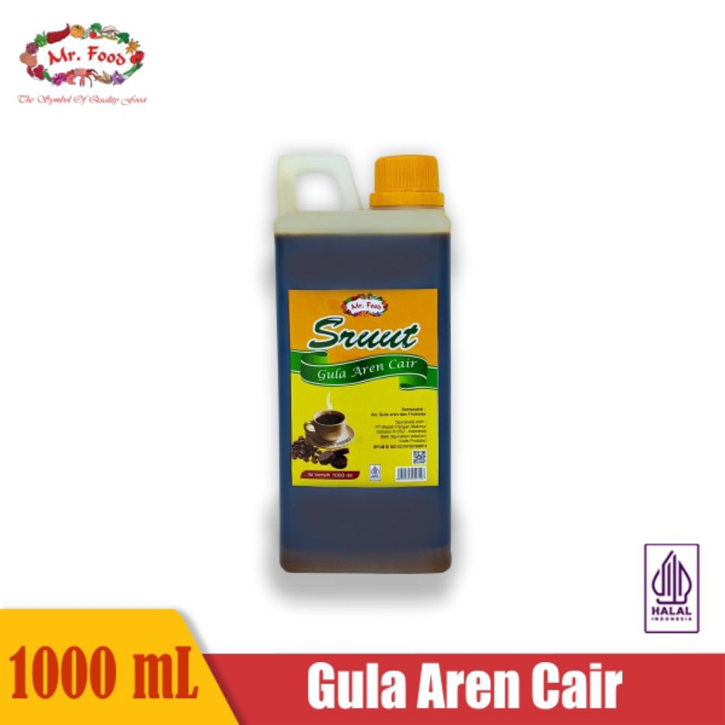 Sirup Gula Aren Cair Mr. Food Kemasan mini Jerigen 1000ml