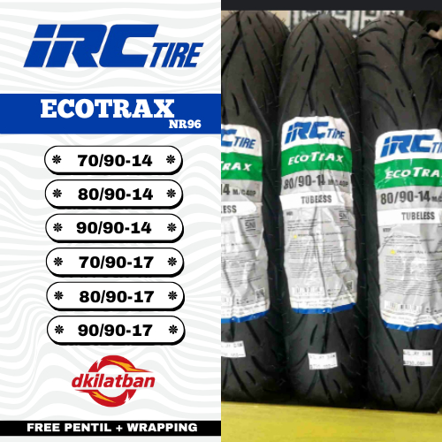BAN IRC ECOTRAX Tubeless Ring 14-17 (70/90 80/90 90/90)