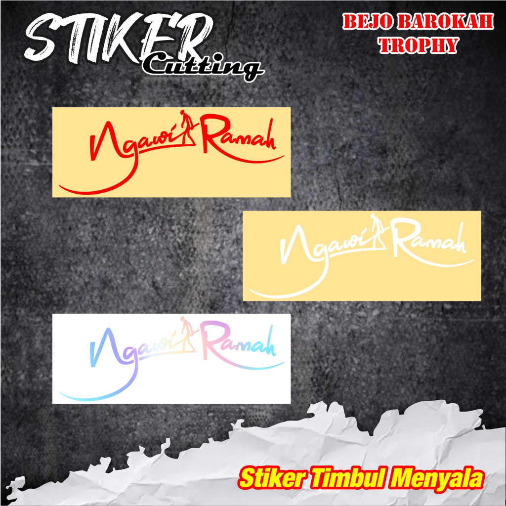 Stiker timbul melnyala * Ngawi ramah * / sticker keren / stiker viral