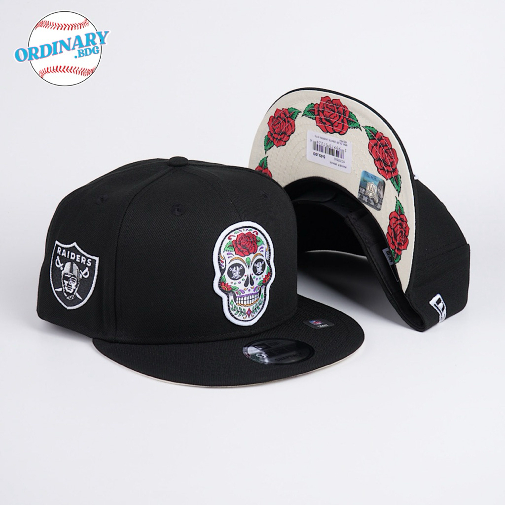Topi New Era Original Raiders Sugar Skull