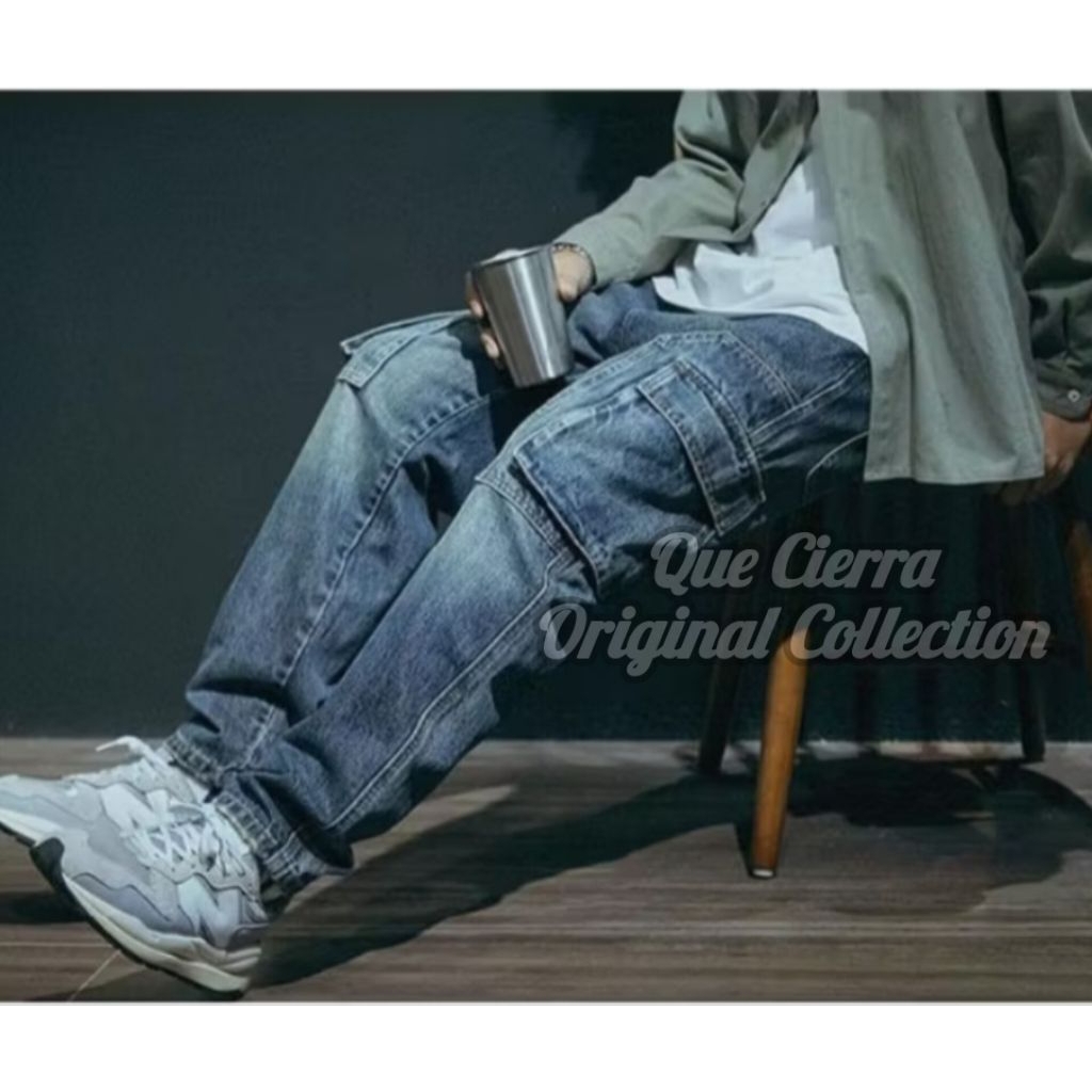 JOGER JEANS CARGO CELANA  COWOK JOGGER JEANS