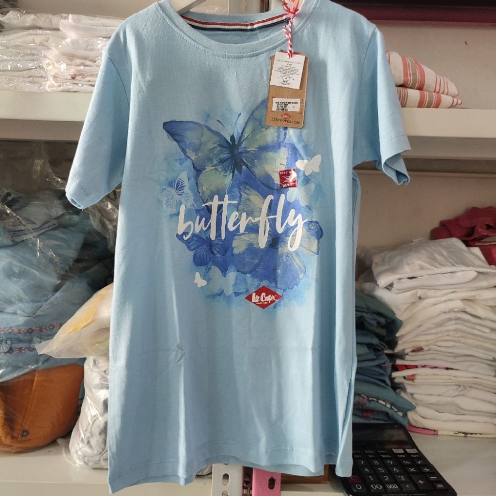 7 dan 8 th Kaos Anak Perempuan Brand Lee Cooper