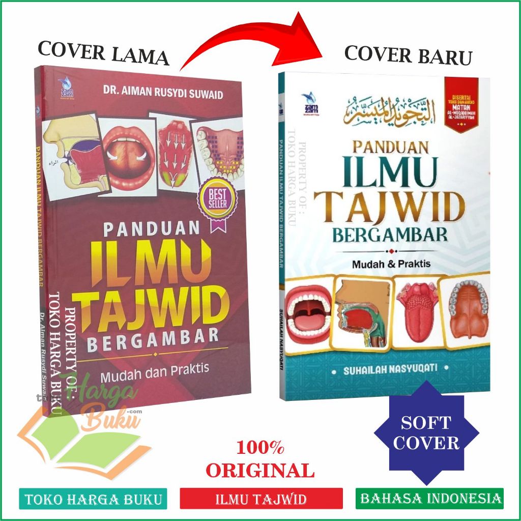 Foto Panduan Ilmu Tajwid Bergambar Matan Muqaddimah Jazariyyah Mushowwar Karya Suhailah Nasyuqati Zamzam