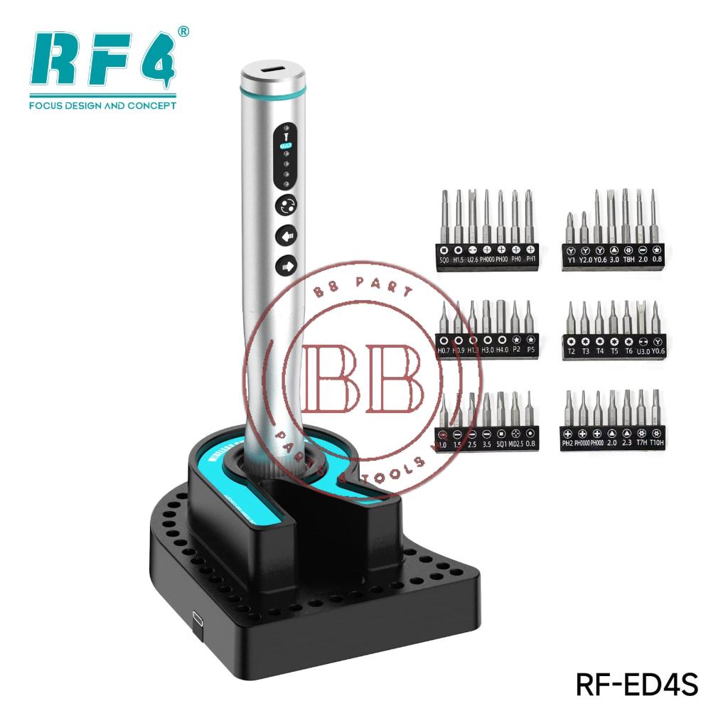 RF4 RF-ED4S / RFED4S dengan 42 Mata Obeng Baja - Set Obeng Listrik Multifungsi Electric