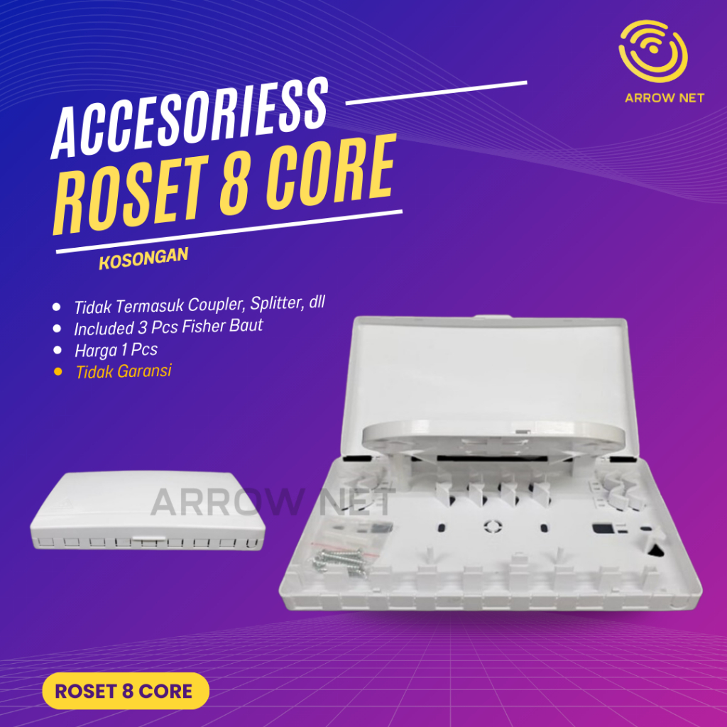 Roset Fiber Optic 8 Core kosongan|Roset FO 8 Core