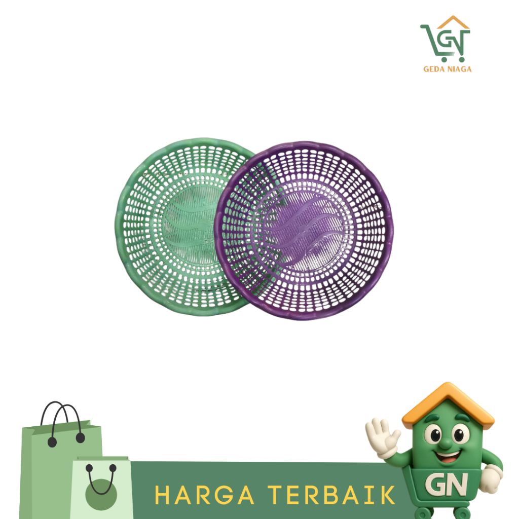 Wakul Bulat Lubang Besar / Kecil / Wakul Bulat Plastik (12 PCS)