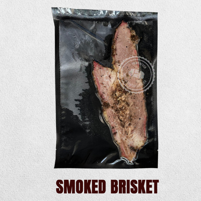 Wagyu Smoked Brisket MB 4 - 5 - Daging Wagyu Brisket MB 4- 5 Asap Texas Style + Mushroom / BBQ Sauce