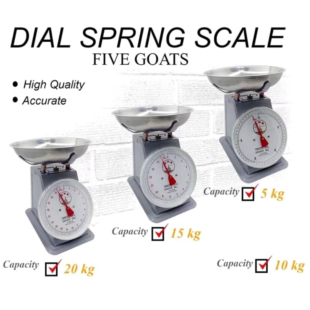 Timbangan buah 10kg 15kg 20kg Besi stainless jarum analog / Dacing manual Duduk / TIMBANGAN SERBAGUN