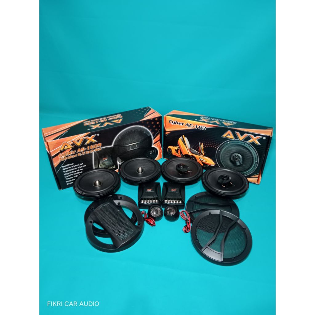 Speaker Split AVX Cyber seri AS-1609 & Speaker Coaksial AVX CYBER seri AC-163 Audio Mobil