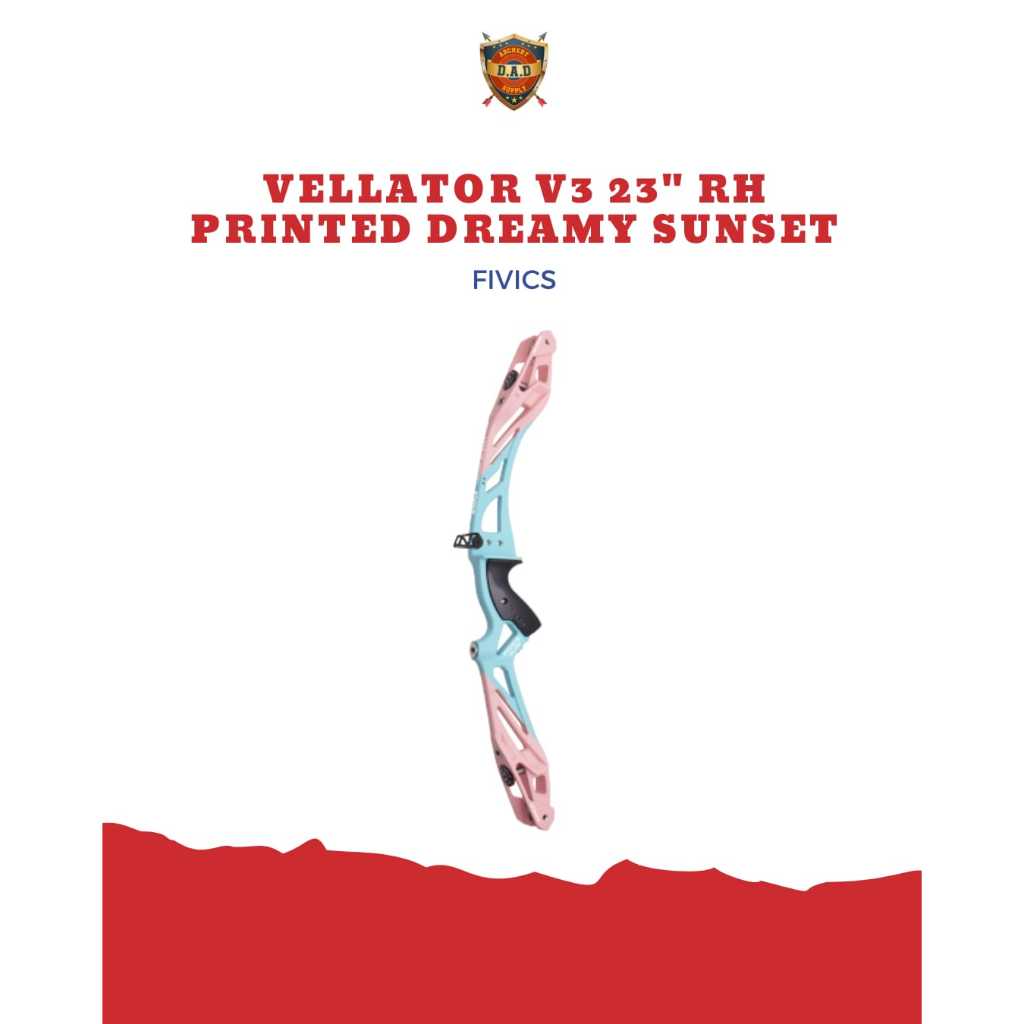 FIVICS HANDLE VELLATOR V3 23" RH PRINTED DREAMY SUNSET/ RISER RECURVE FIVICS