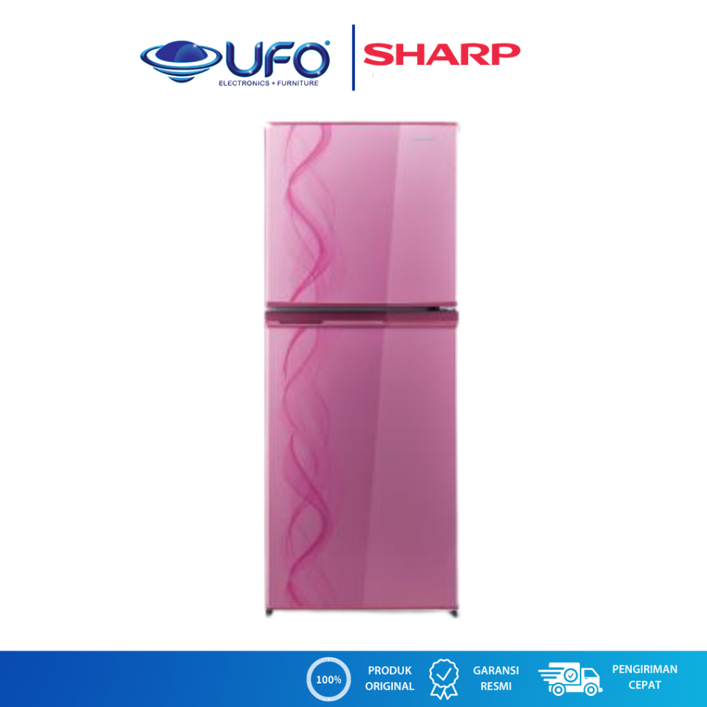 Sharp Kulkas 2 Pintu New Aurora Kapasitas 172 / 152 Liter | SJ237NDAP | SJ237NDAB | SJ237MGDP |  SJ2