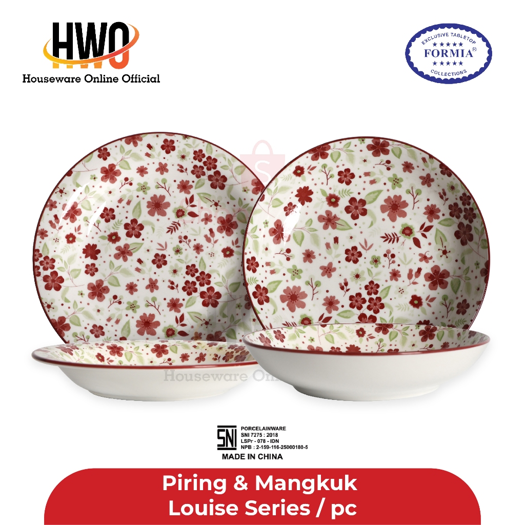 Formia Piring Mangkuk keramik Louise series