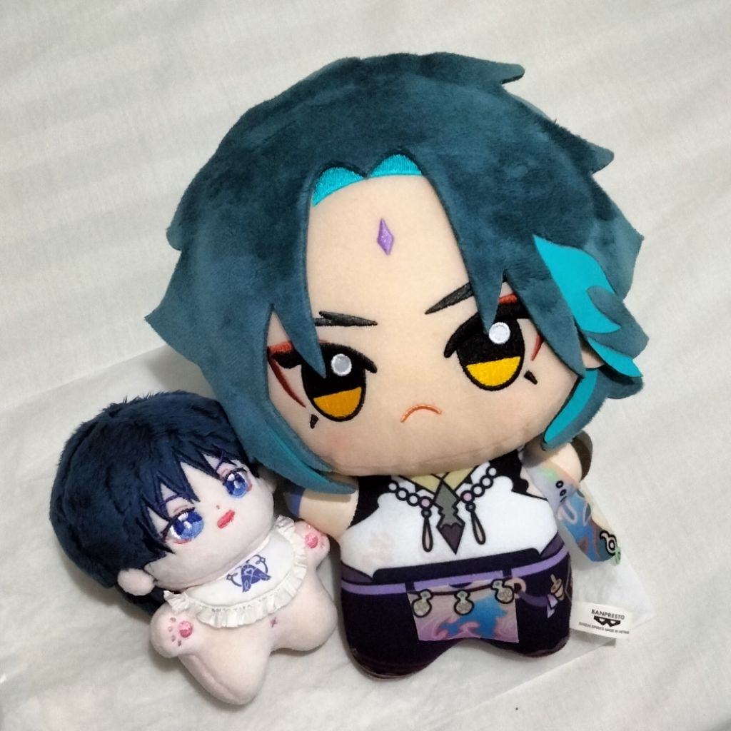 Official Genshin Impact Banpresto Bandai Spirit Big Plush Boneka Xiao Chibigurumi dan Fan-made Doll 