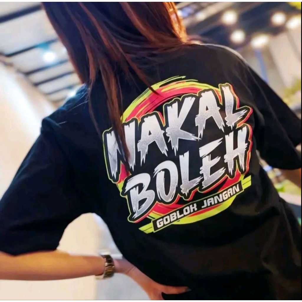 Kaos Distro Nakal Boleh Goblok Jangan // Kaos Bahan Adem Lembut Nyaman Dipakai