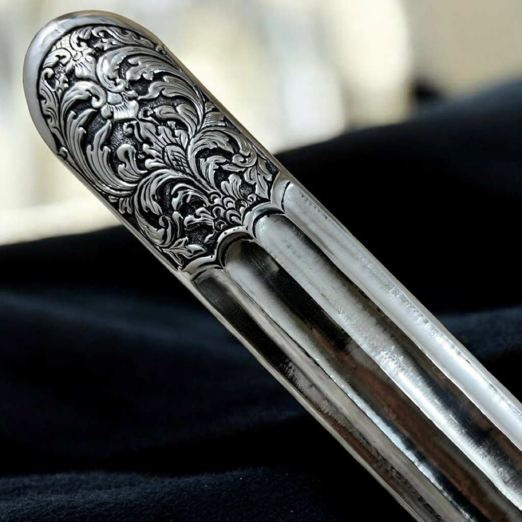 Pendok Keris Kulonan Perak Asli