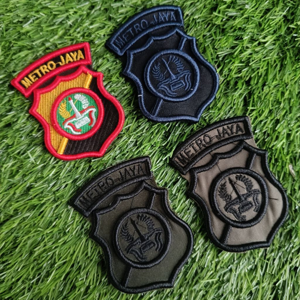 Bet Logo Polda Metro Jaya Bordir Timbul / Brevet Polda Metro Jaya