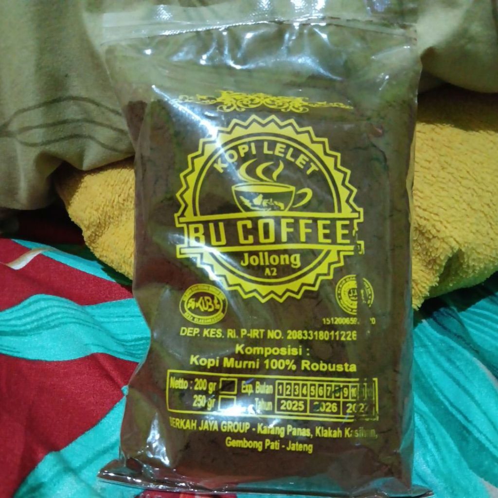 Kopi bubuk / Kopi lelet 200 gr khas jolong pati jawa tengah