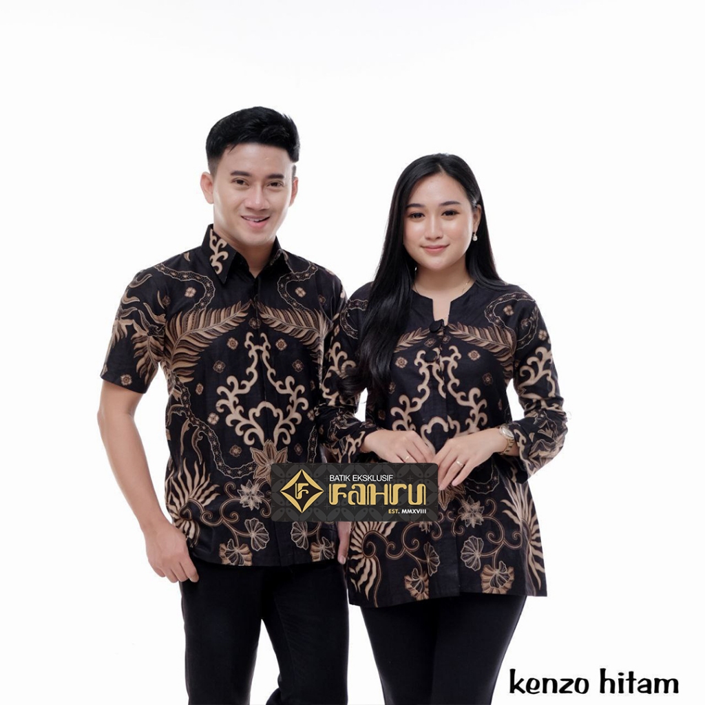 Batik KENZO  - Batik Model OP blus Hem  - Batik Nyaman Pria Wanita Couple Seragam by FAHRU BATIK