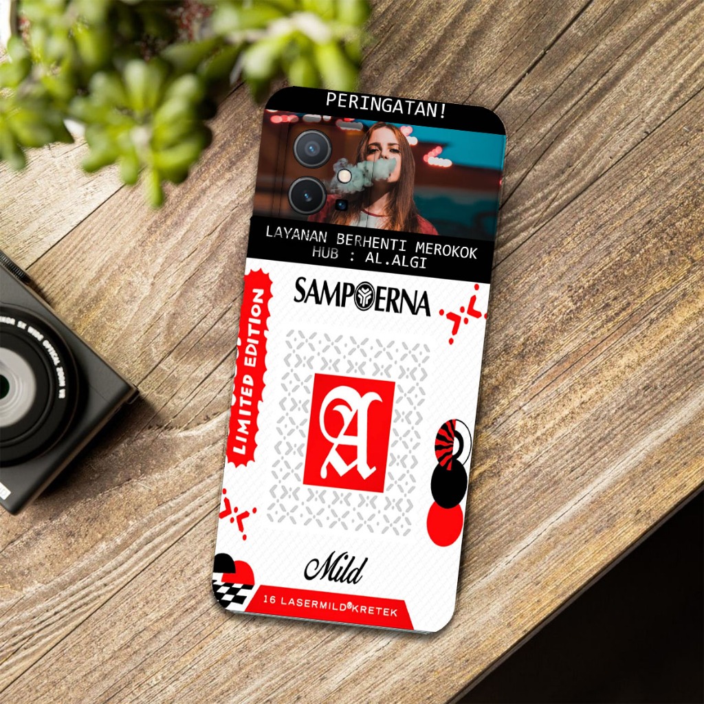 Softcase Untuk Vivo Y75 5G - Softcase Gambar Fashion Printing { Rokok Limited Edition Terbaru } - Pe