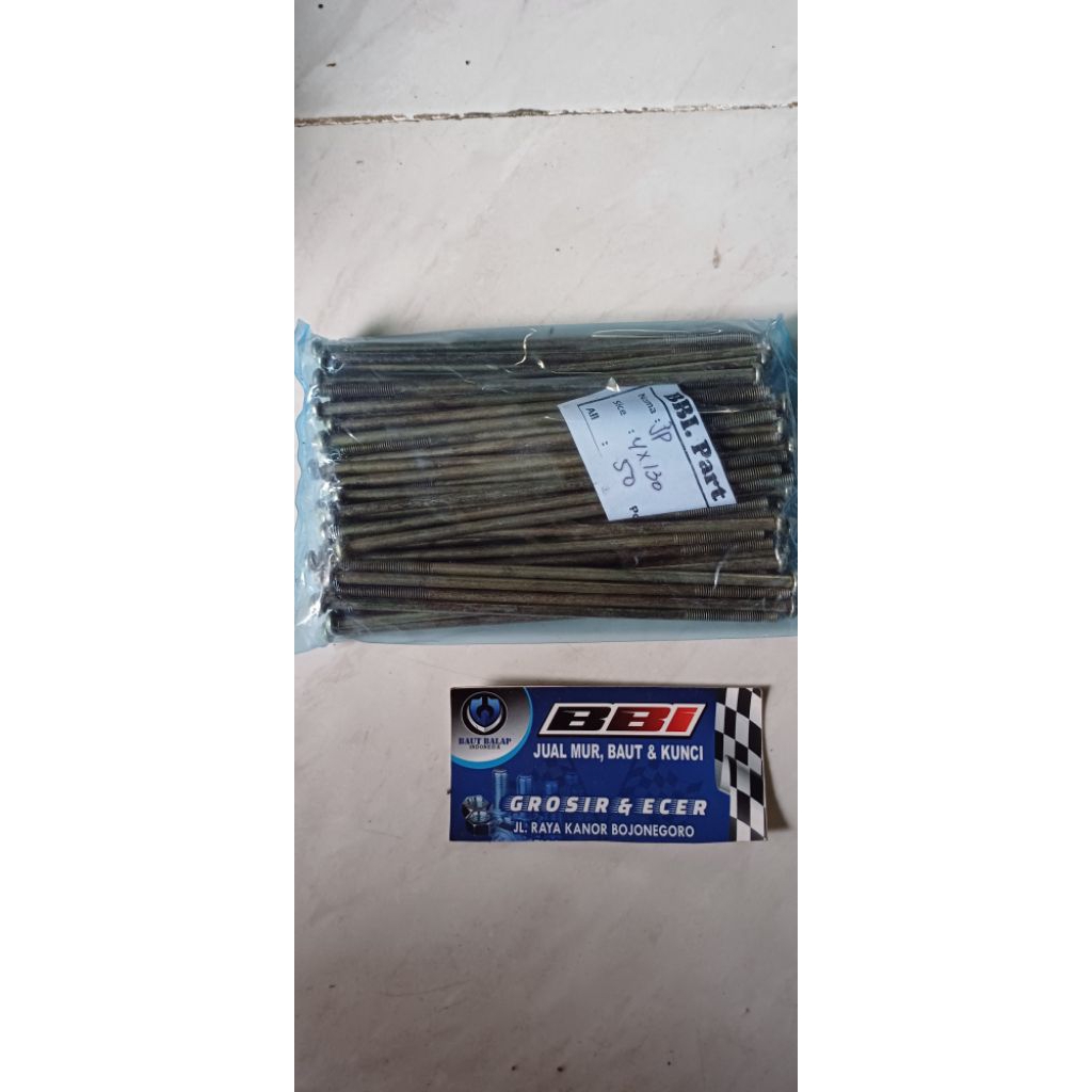 baut obeng jp 4x130 baut6panjang 13cm isi 50pcs
