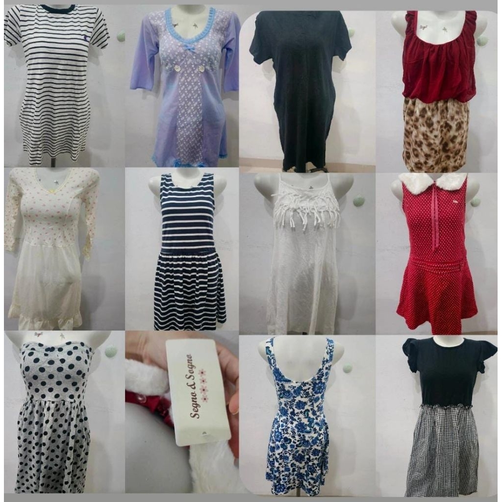 dress simple dress wanita gaun remaja