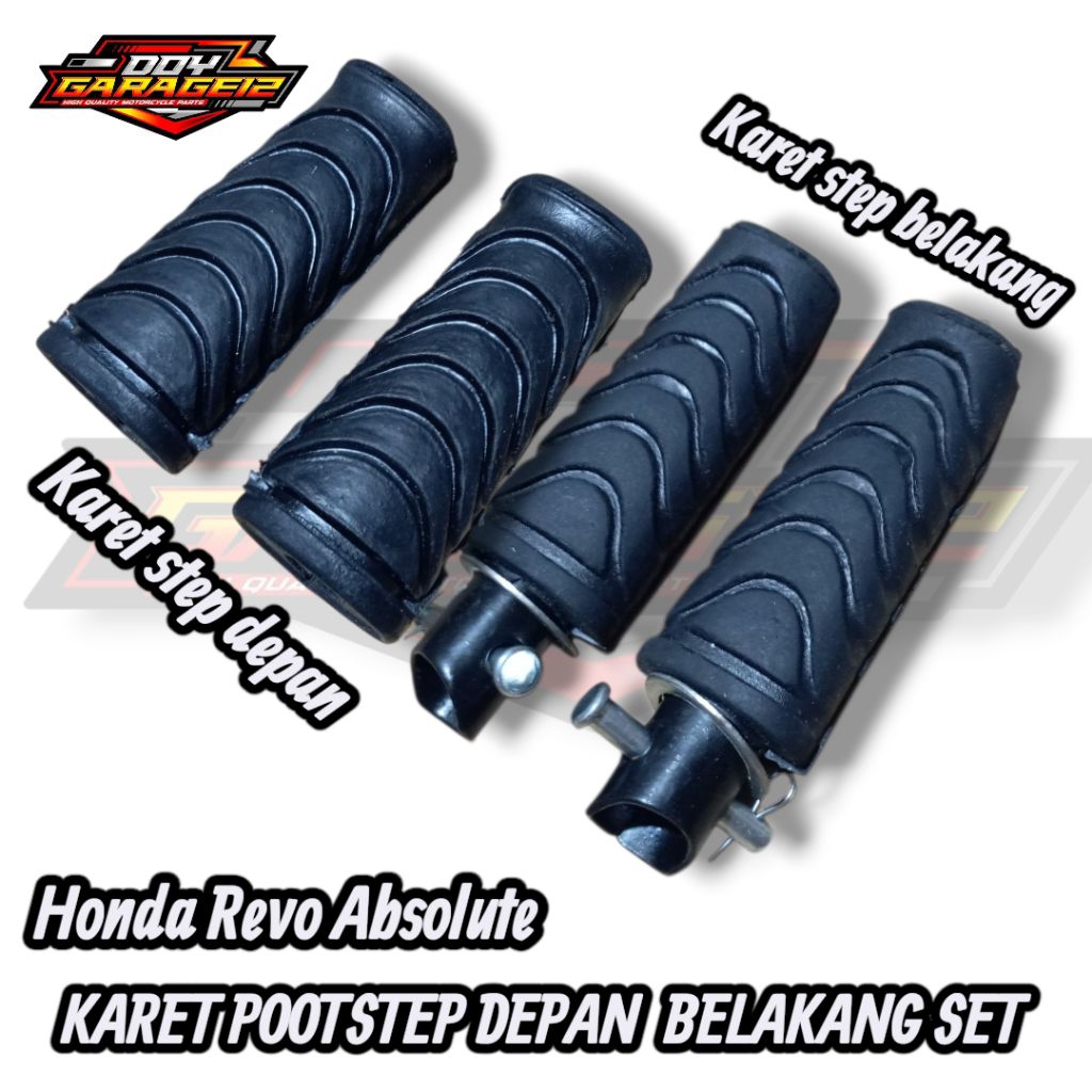 Karet Step PootStep Set Depan Belakang Honda Revo 110 Karet Bar Step Set Revo Absolute