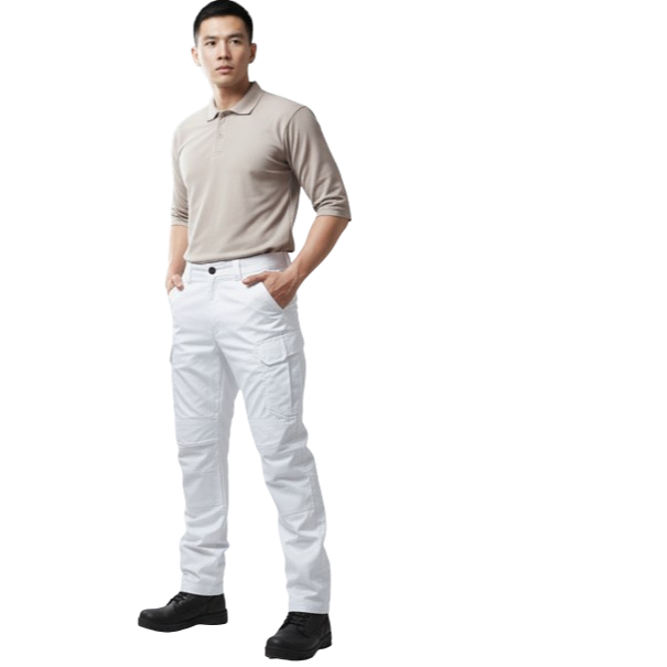 Celana Tactical PDL Cargo Panjang Pria Putih