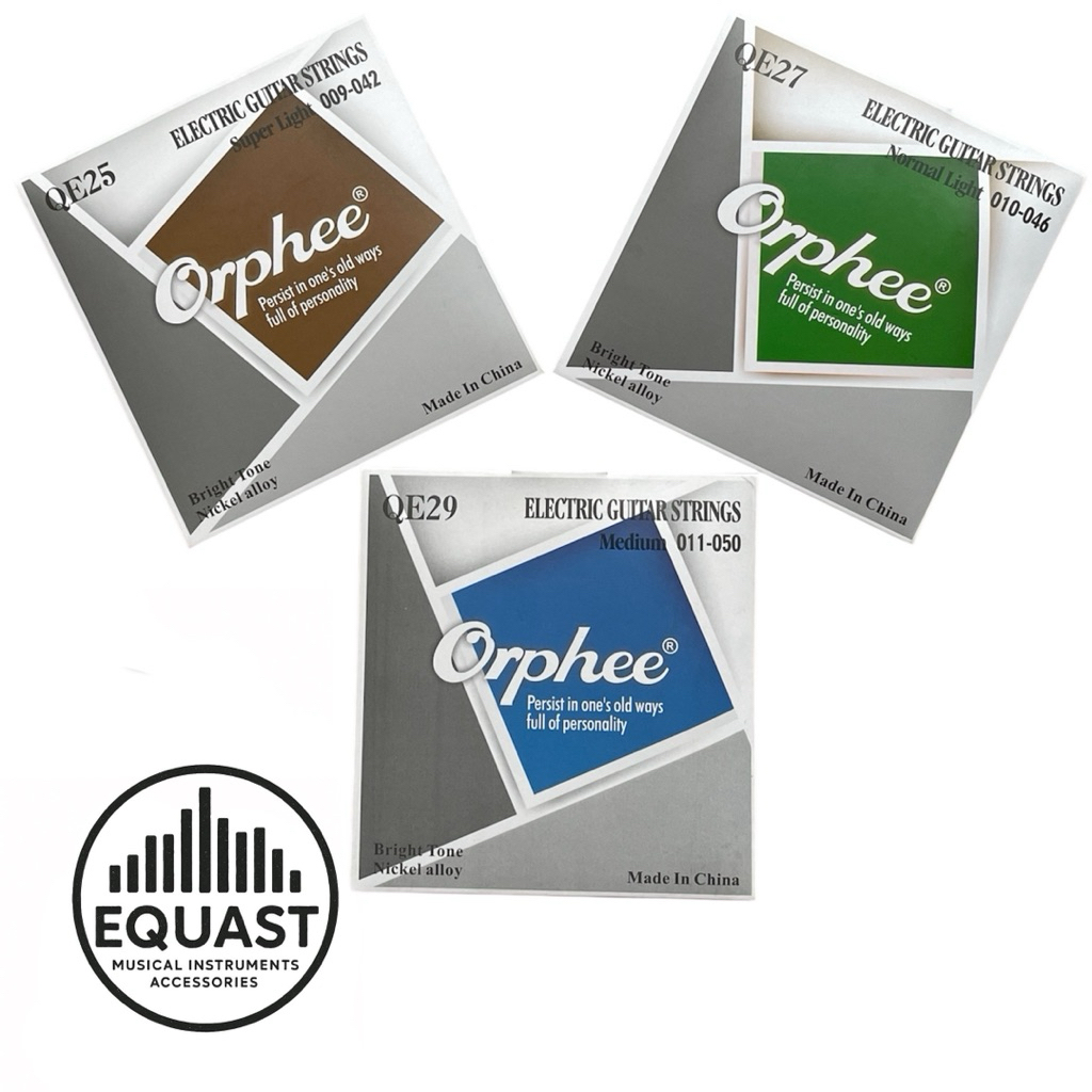 Senar Gitar Elektrik Orphee Strings String Orphee QE25 QE27 QE29 -UKURAN 009