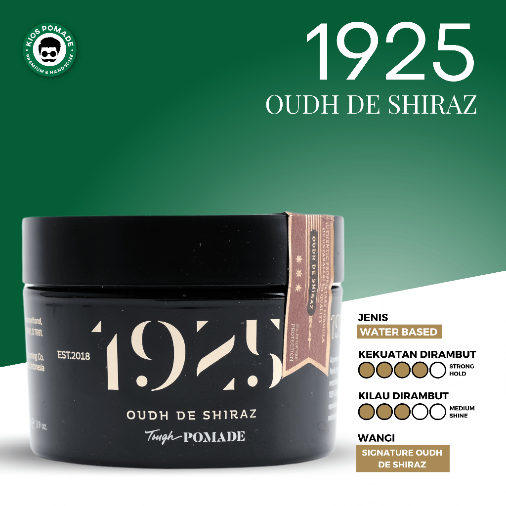 1925 OUDH DE SHIRAZ TOUGH POMADE Waterbased Premium