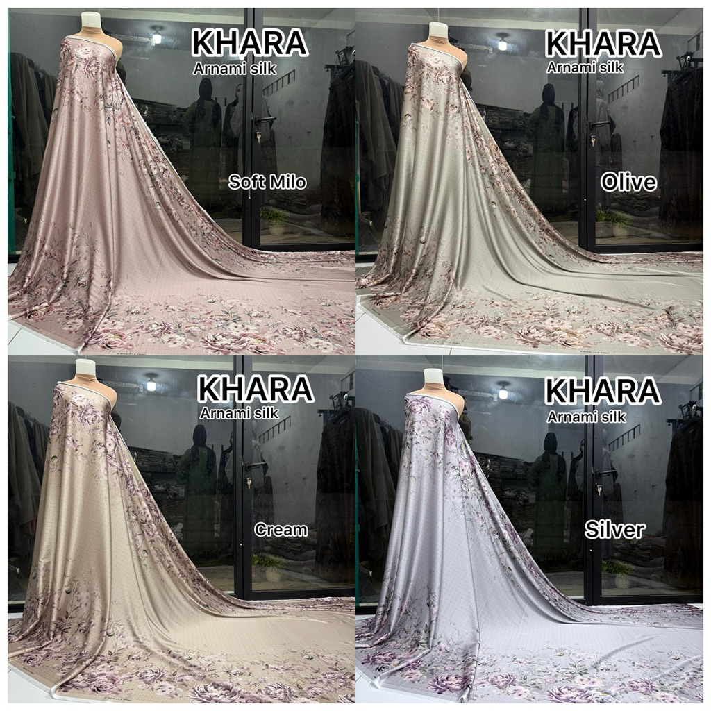 TERMURAH bahan arm silk | kain meteran motif | kain gamis & mukena | kain sarimbit